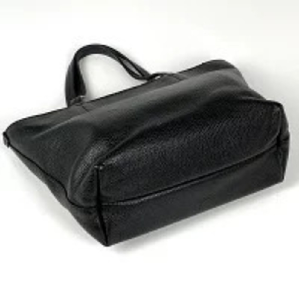 Salvatore Ferragamo bag handbag tote black leather Gancini